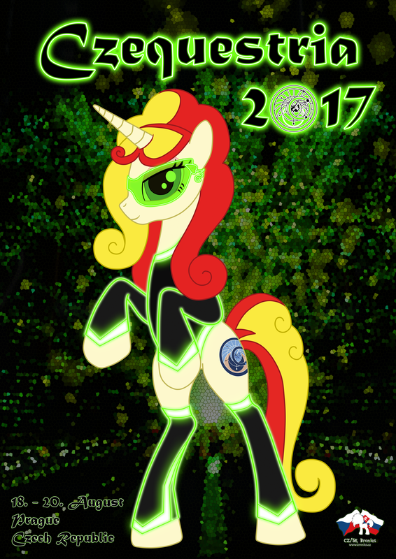 Czequestria 2017 - plakát; design: Wander Fox
