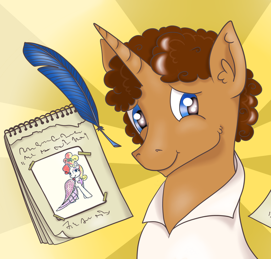 Josh Haber MLP OC; art by Cwossie