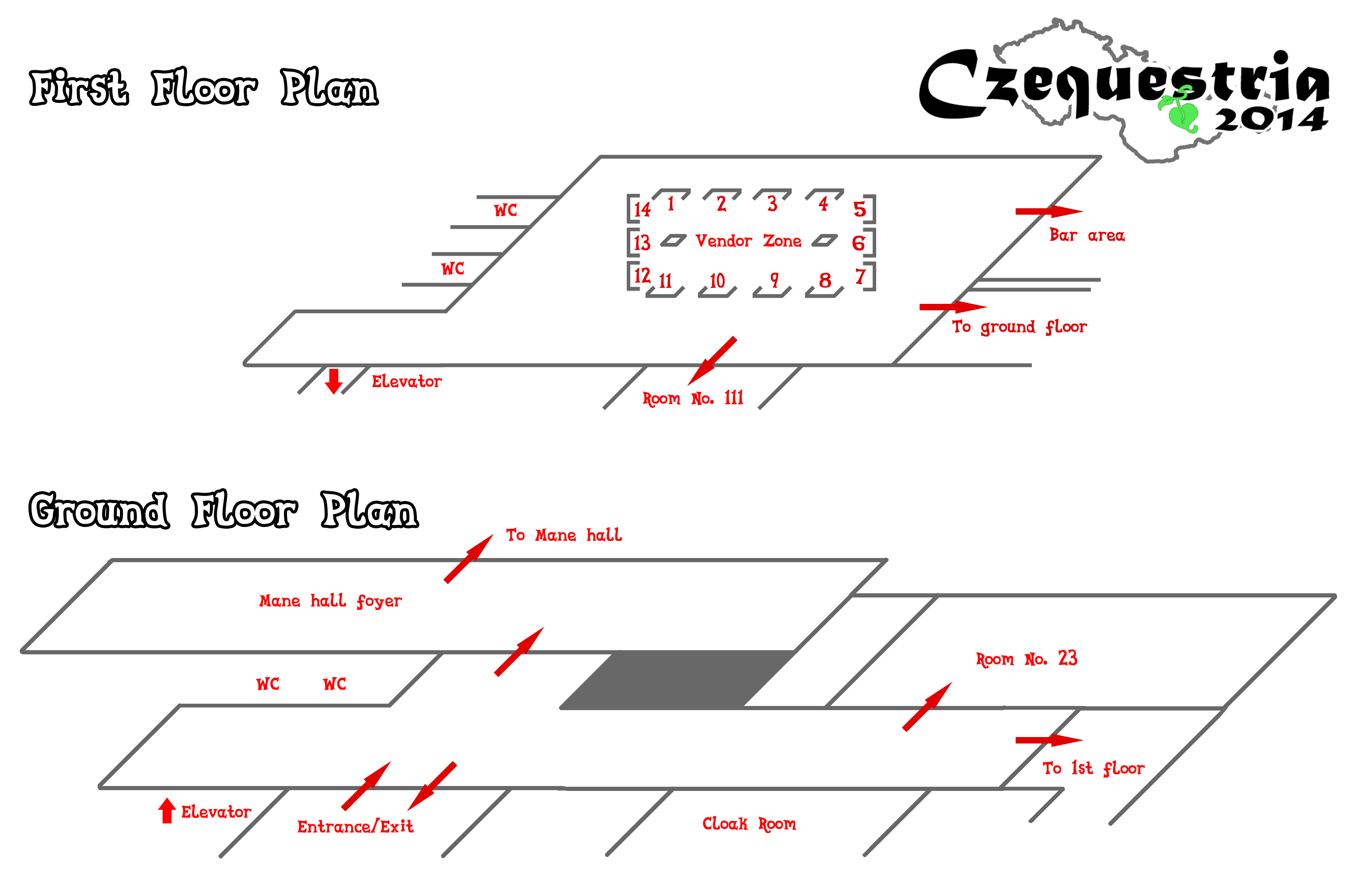 Czequestria 2014 - venue plan