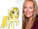 Anneli Heed with her MLP OC