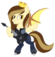 Prince Whateverer - The Moon Batpony OC